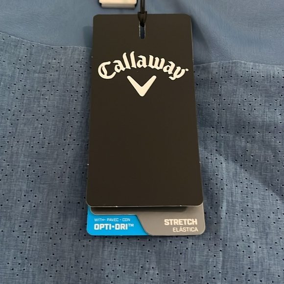 Callaway Golf Womens 16" Heather Perforated Golf Skort Blue Horizon Size XL. NWT - Picture 5 of 8